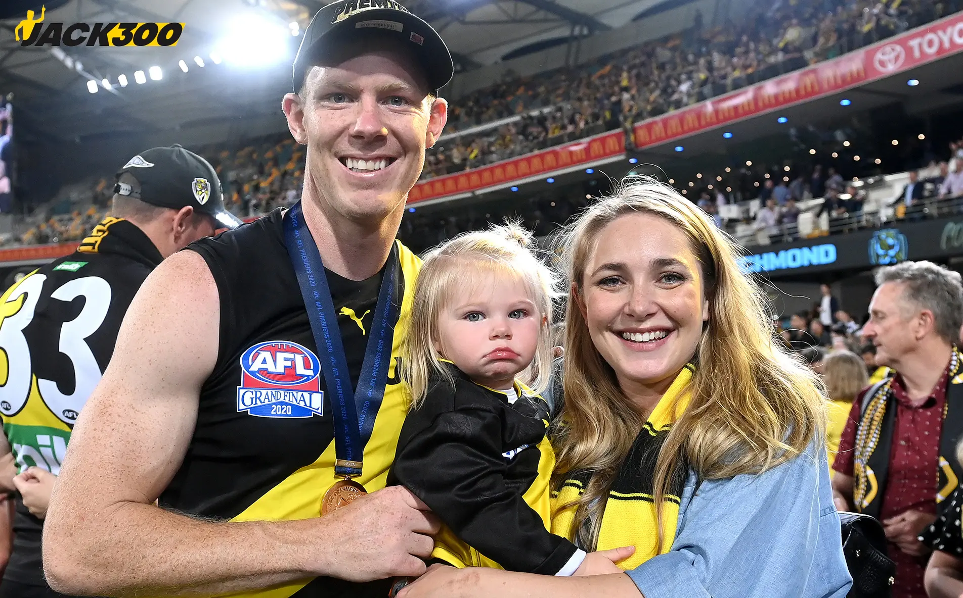 Placeholder: Jack Riewoldt in his post-playing career as host of Fox Footy's On The Couch